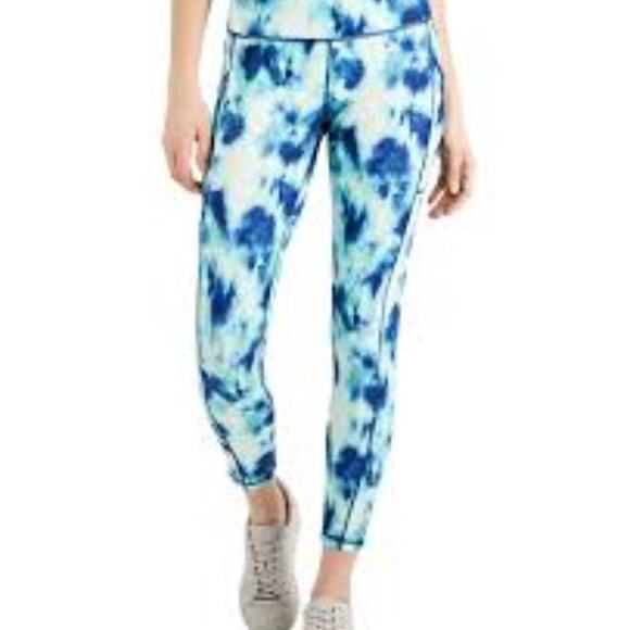 WILDFOX TIE DYE BLUE LEGGINGS MED - Picture 1 of 9